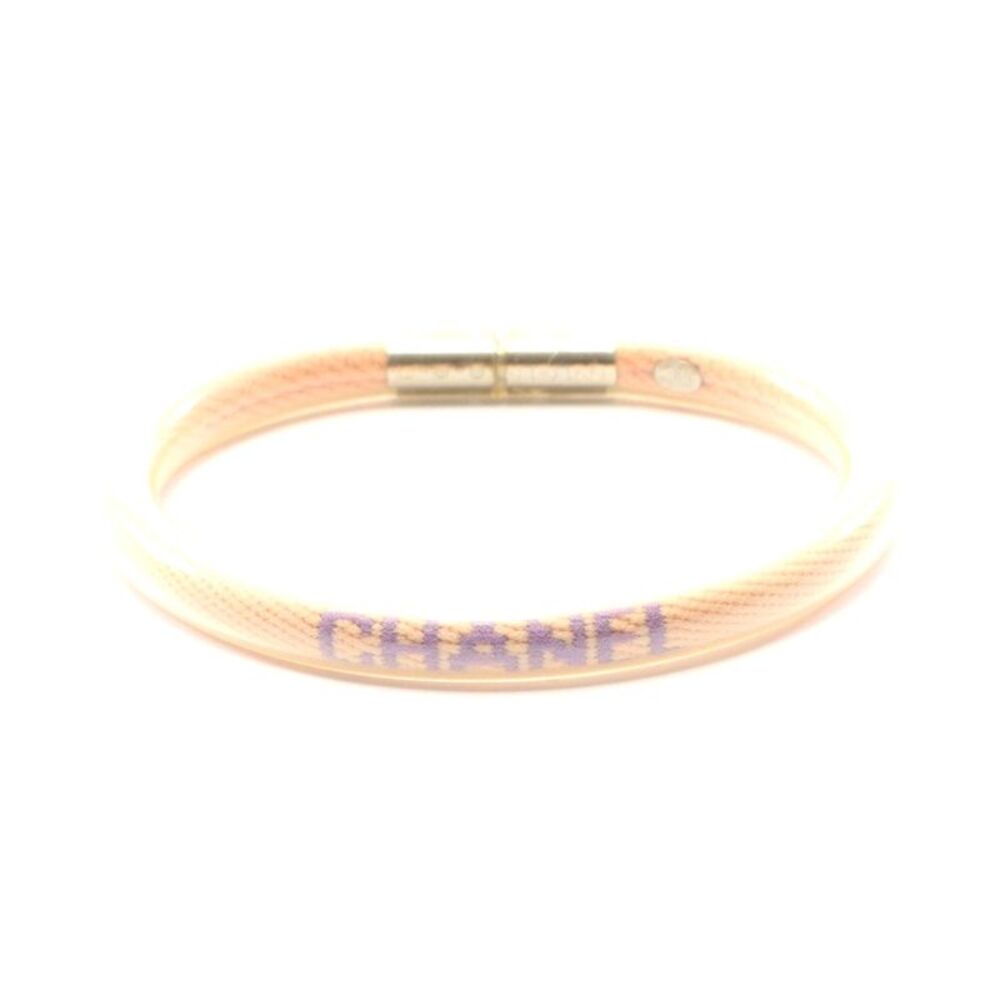 Chanel Logo Tube Bangle Bracelet